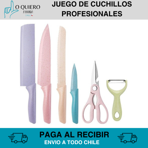 Juego De Cuchillos Profesionales 6 Piezas SERENE CUTE™